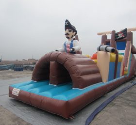 T7-249 Pirates Inflatable Obstacles Cour...