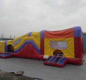 Tunnel1-2 Colorful House Inflatable Tunn...