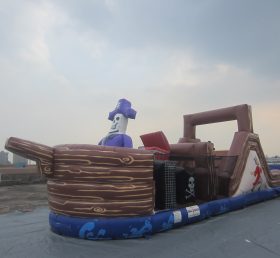T7-286 Pirates Inflatable Obstacles Cour...
