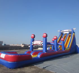 T8-1438 Race Car Inflatable Slides Giant...