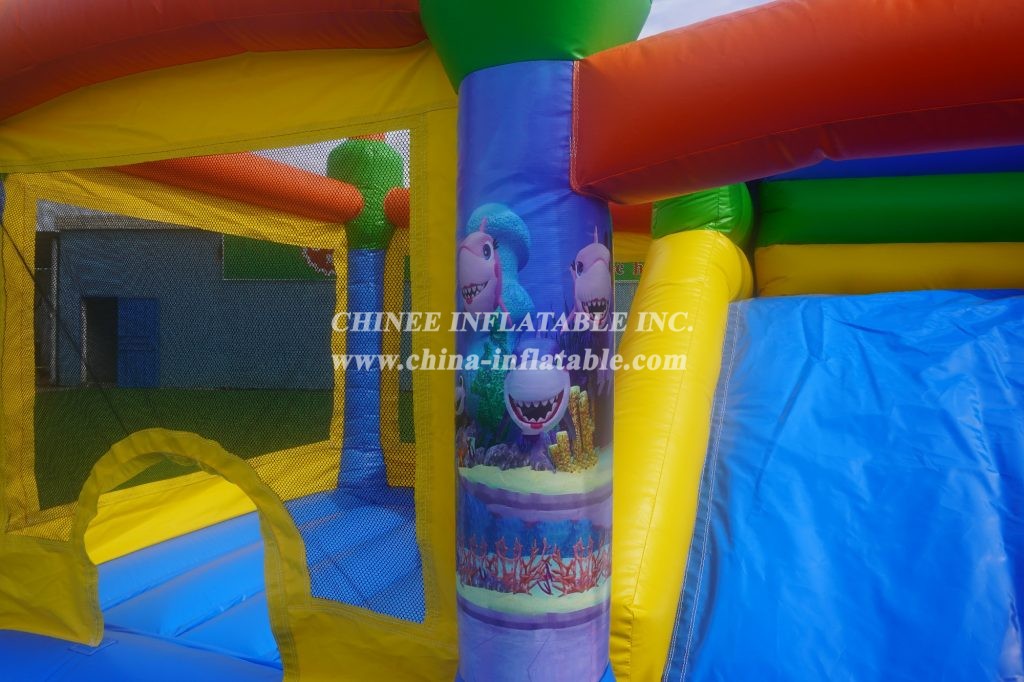 T2-3037 Three-In-One Inflatable Castle