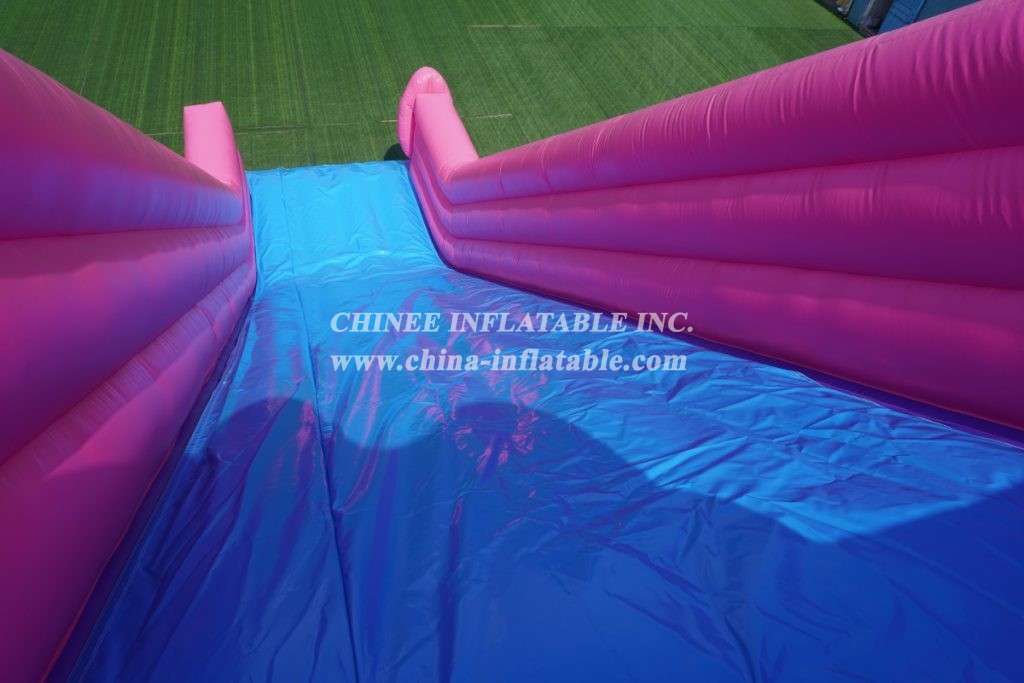 T8-704 Pink Panther Theme Giant Inflatable Slide Kids Outdoor Party Event