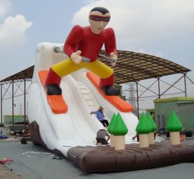 T8-158 The Man Skiing Inflatable Slide G...