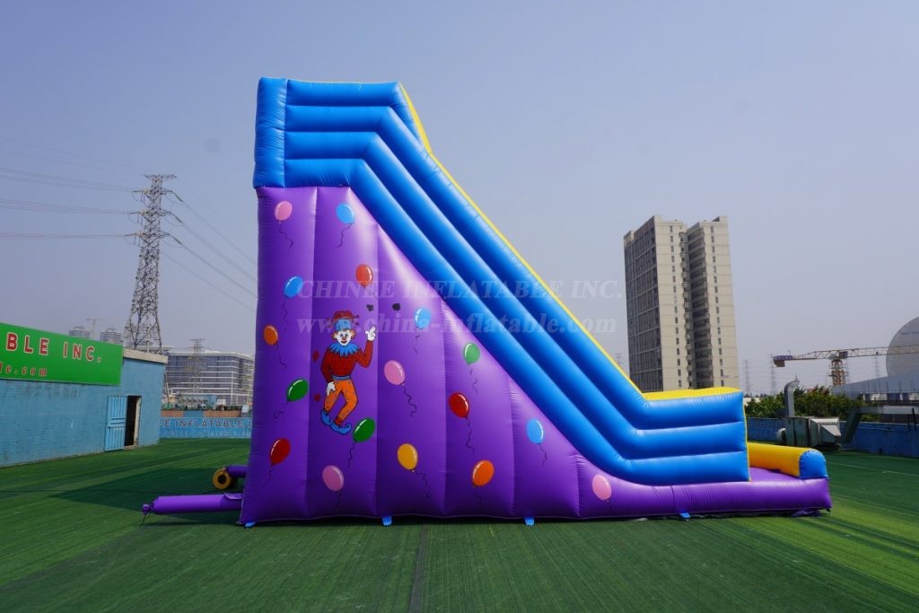 T8-486 Clown Inflatable Dry Slide