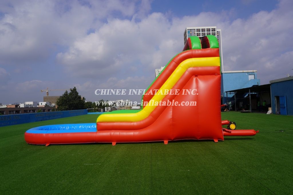 T8-569 Commercial Slide With Water Pool For Kids Inflatable Slide
