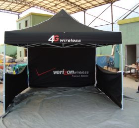 F1-22 Commercial Folding Black Canopy Te...