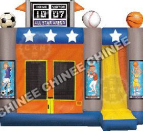 T5-101 Sport Style Bouncy Castle With Sl...