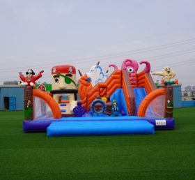 T8-1398 Inflatable Pirate Ship Castle Ca...