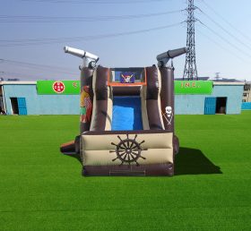 T8-497 Big Pirate Jumping Bouncy Slide I...
