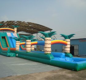 T8-527 Giant Jungle Themed Inflatable Wa...