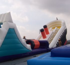 T8-955 Pirate Ship Giant Inflatable Slid...
