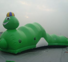 Tunnel1-44 Green Cartoon Inflatable Tunn...