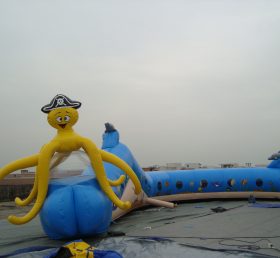 Tunnel1-14 Pirates Octopus Inflatable Tu...