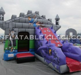 T2-1232 Knight And Wizard Inflatable Jum...