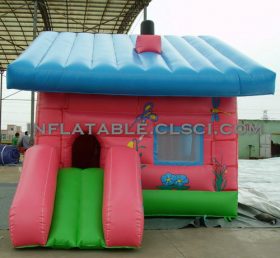 T2-2424 House Inflatable Bouncers With S...