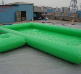Pool1-562 Green Square Inflatable Water ...