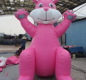 Cartoon2-083 Pink Rabbit Inflatable Cart...