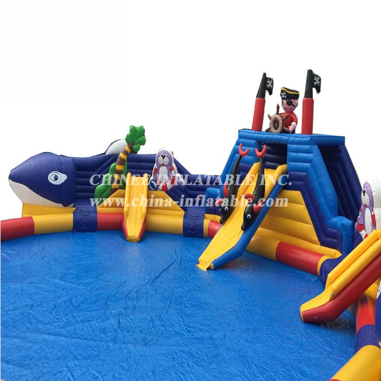 pirate inflatable water park