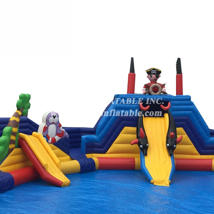 pirate inflatable water park