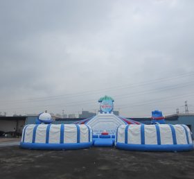 T7-512 White Inflatable Obstacles Course...