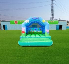 T2-4017 12X12Ft Green Peppa Pig Bounce H...
