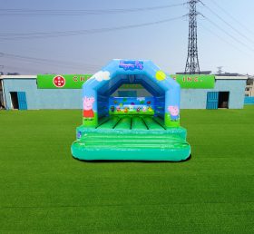 T2-4031 15X12Ft Green Peppa Pig Bounce H...