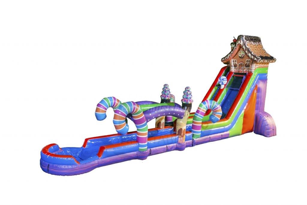 T8 4026 24 Ft Candy House Slide Slip Slide Best Professional   24 Ft Sugar Rush Slip Slide Ws1357 Ezinflatables 1024x683 