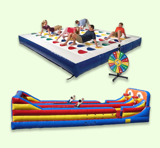 Inflatable Twister & Bungee Run