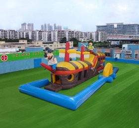 T7-1311 2 Part Pirate Ship Obstacle Cour...