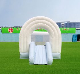 T2-3554B White Wedding Bounce House With...