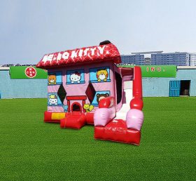 T2-4740 Hello Kitty Bounce House With Sl...