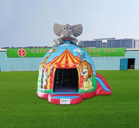 T2-4847 Jungle Circus Bouncy Castle