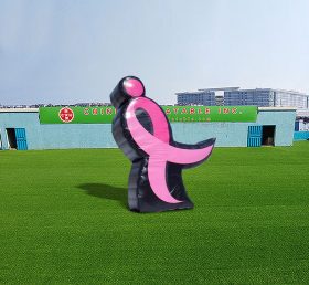 S4-448 Inflatable Pink Ribbon Sign