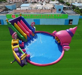 Pool2-826 Inflatable unicorn water park ...