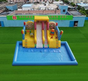 Pool2-827 Carnival inflatable water park...