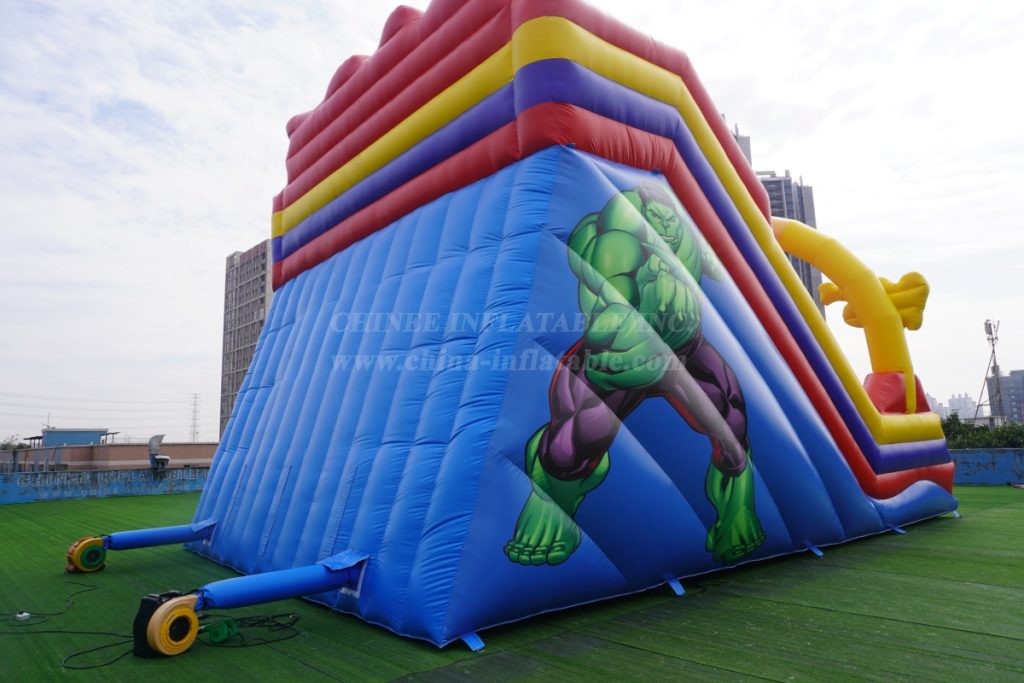 T8-4800 Marvel superhero theme inflatable slide